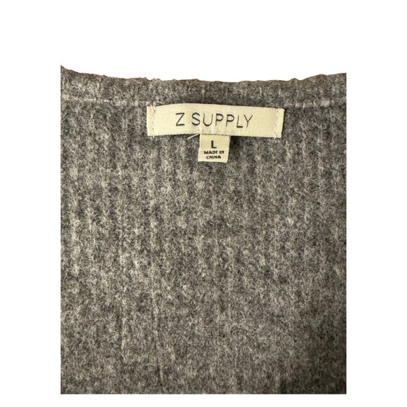 Z Supply Emile V-Neck Cardigan in Grey in Size Large - Picture 6 of 6